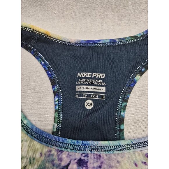 Nike Women's Size XS Multicolored Unpadded Racer Back Dri-Fit Sports Bra - Picture 4 of 7